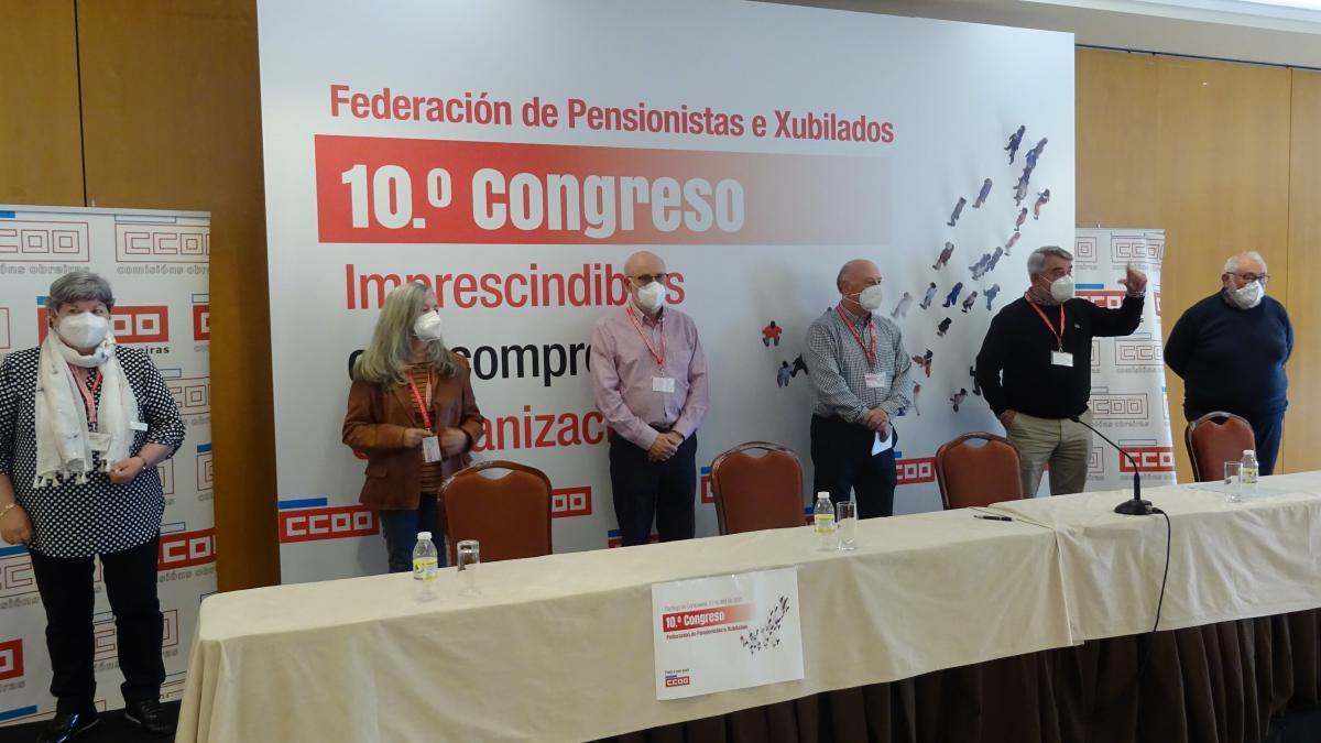 La nueva Comisin Ejecutiva de la Federacin de Pensionistas e Xubilados de CCOO de Galicia