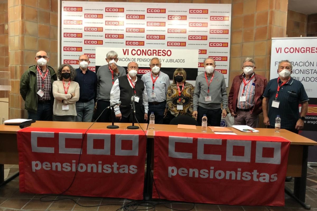 Nueva comisin ejecutiva de Pensionistas CCOO Aragfn