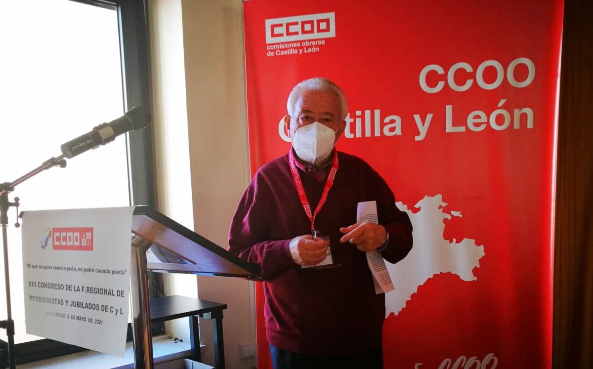 Juan Antonio Snchez Espn interviene en representacin de la Federacin Estatal de Pensionistas de CCOO