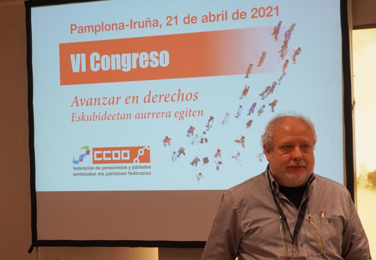 Javier Ordoez, nuevo secretario general de la Federacin de Pensionistas de CCOO Navarra